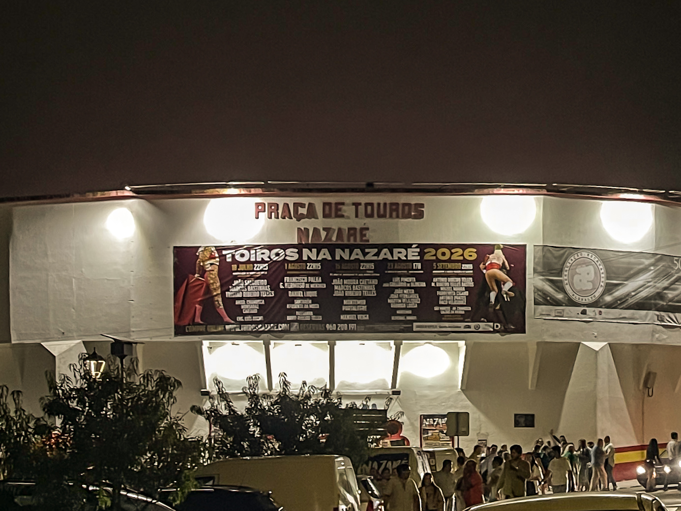 Cartel de figuras no próximo sábado na Nazaré